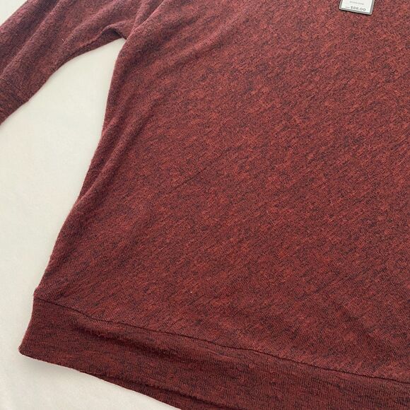 BCBGMaxAzria Sweater Burgundy Dolman Sleeve Pullover Lightweight Womens Medium - Picture 4 of 10